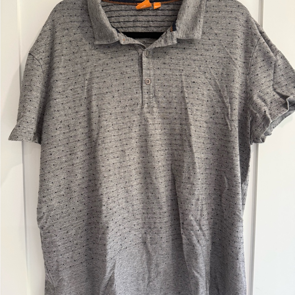 Hugo Boss Gray Polo Shirt